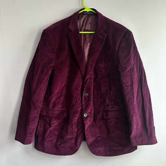 Perry Ellis Deep Red Blazer - Picture 3 of 5
